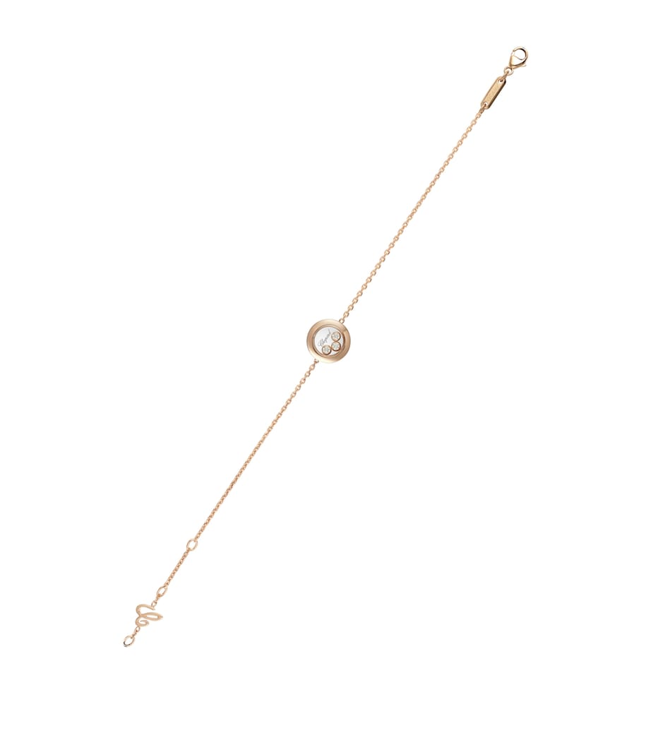 Rose Gold and Diamond Happy Diamonds Icons Bracelet 18K ROSE GOLD Image 3