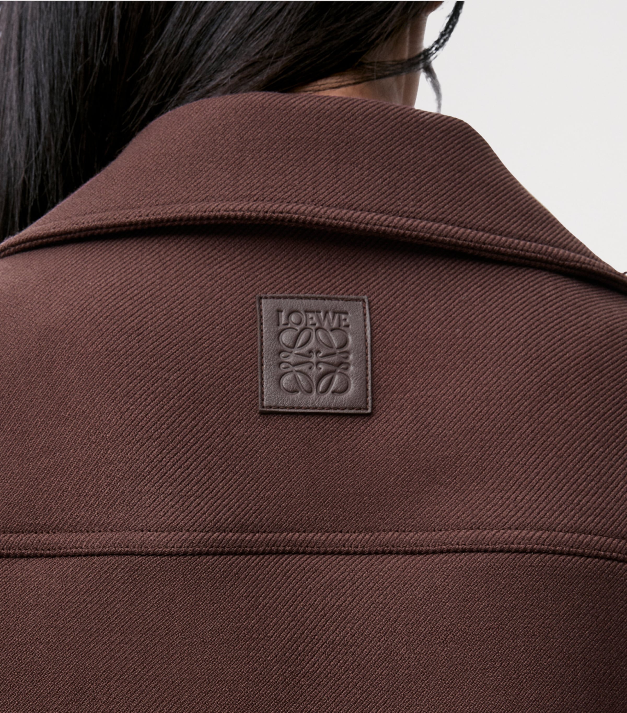 Wool-Blend Twin-Pocket Jacket DARK BROWN Image 5