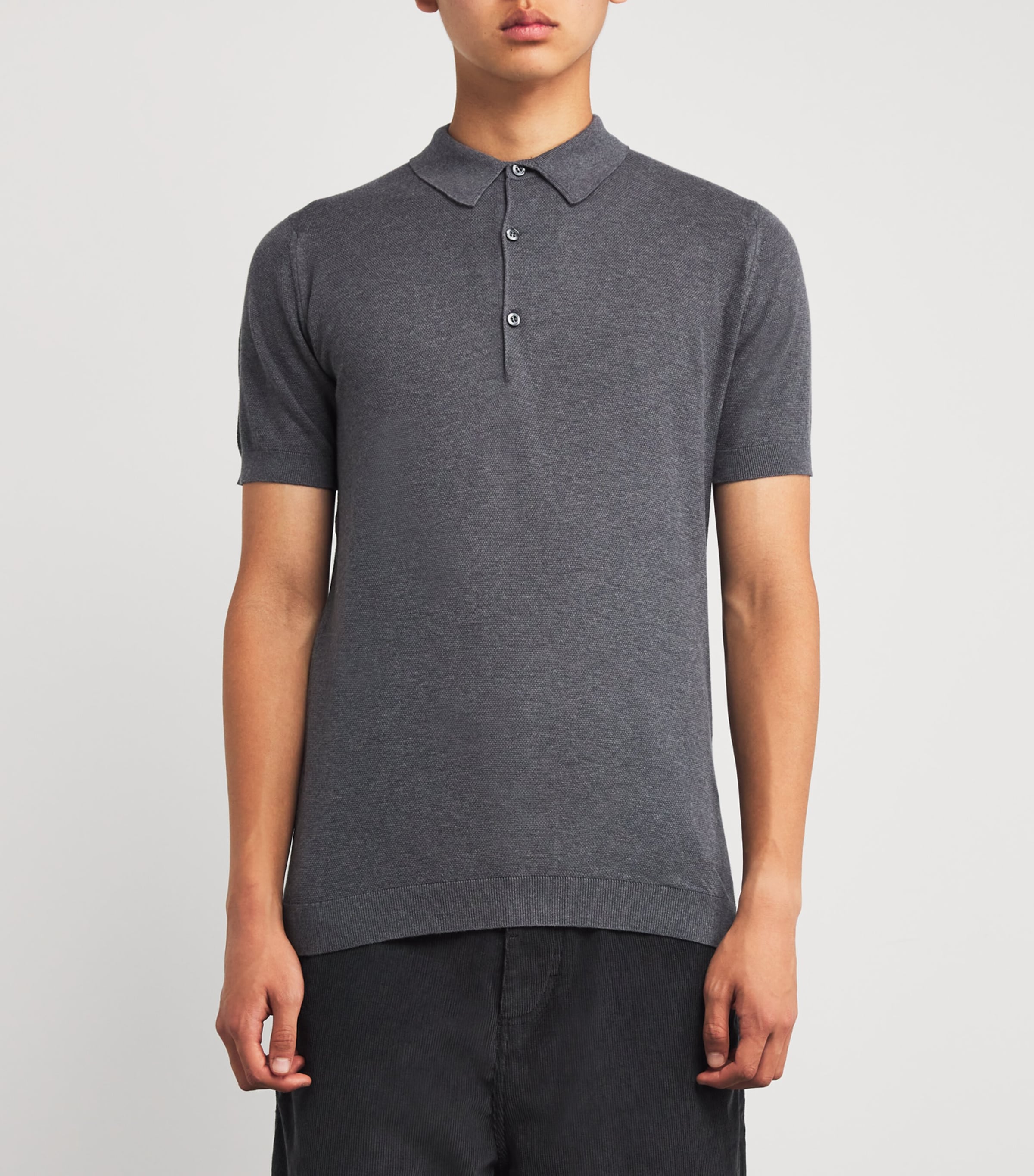 John Smedley Sea Island Cotton Piqué Roth Polo Shirt
