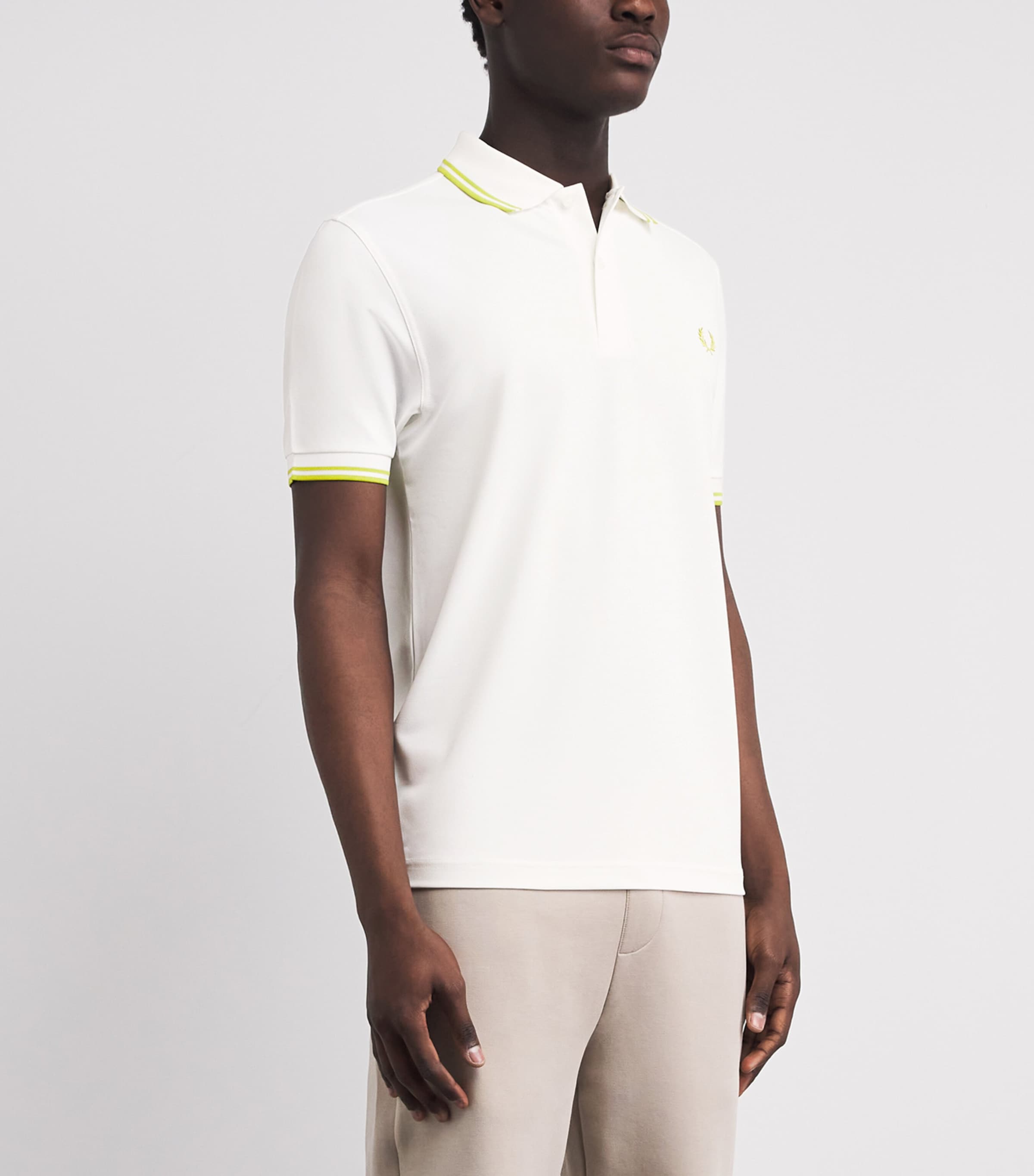 Fred Perry Mens Tennis Polo Shirt White Image 4