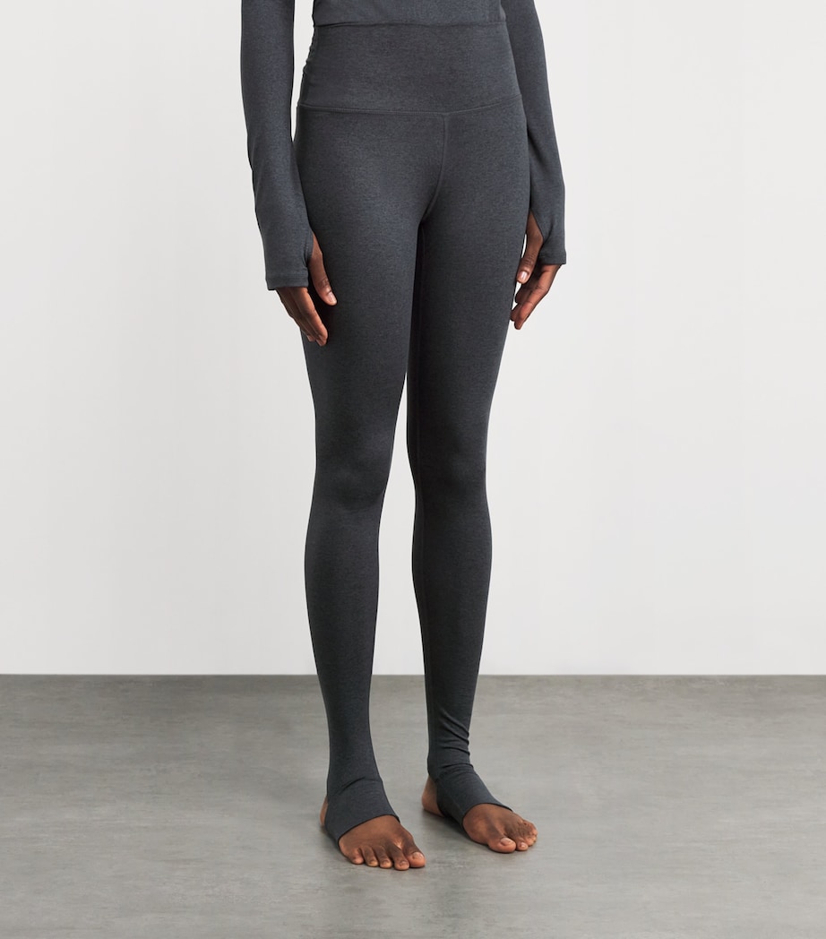 Always Warm Stirrup Leggings BLACK MARL Image 3