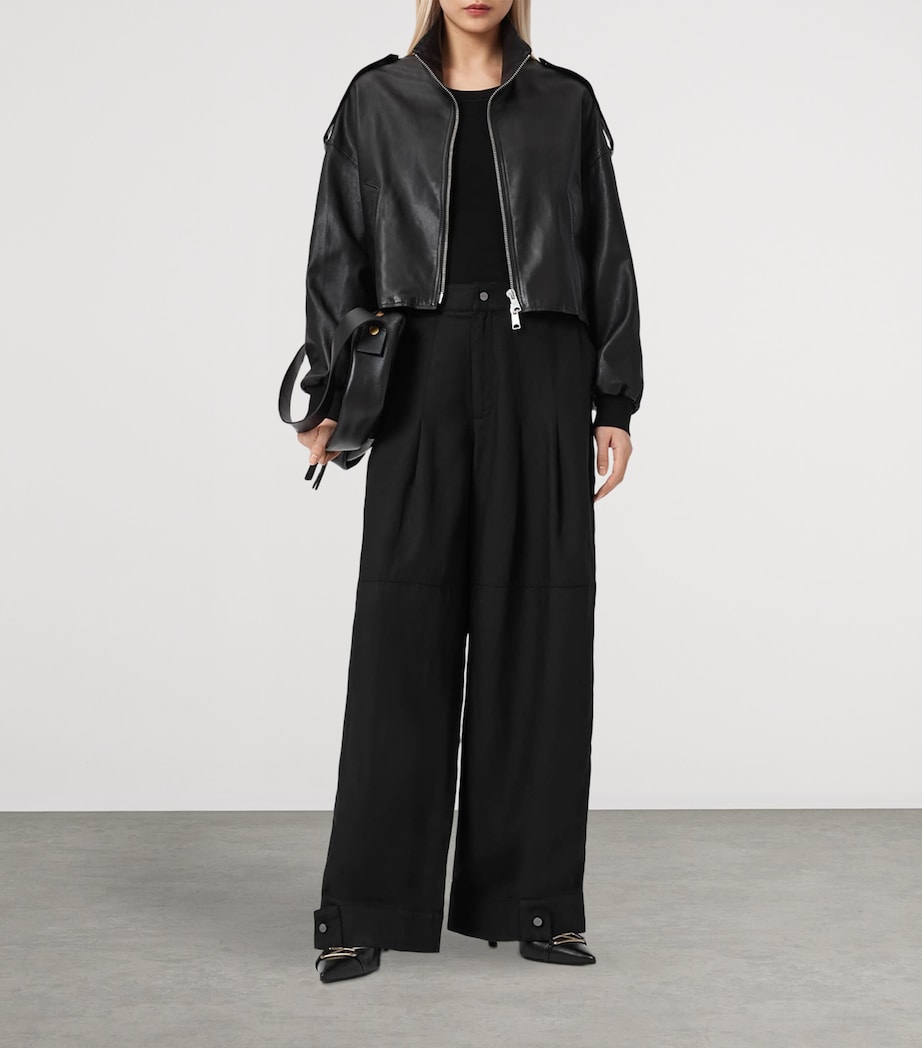 Sherell Wide-Leg Trousers BLACK Image 5