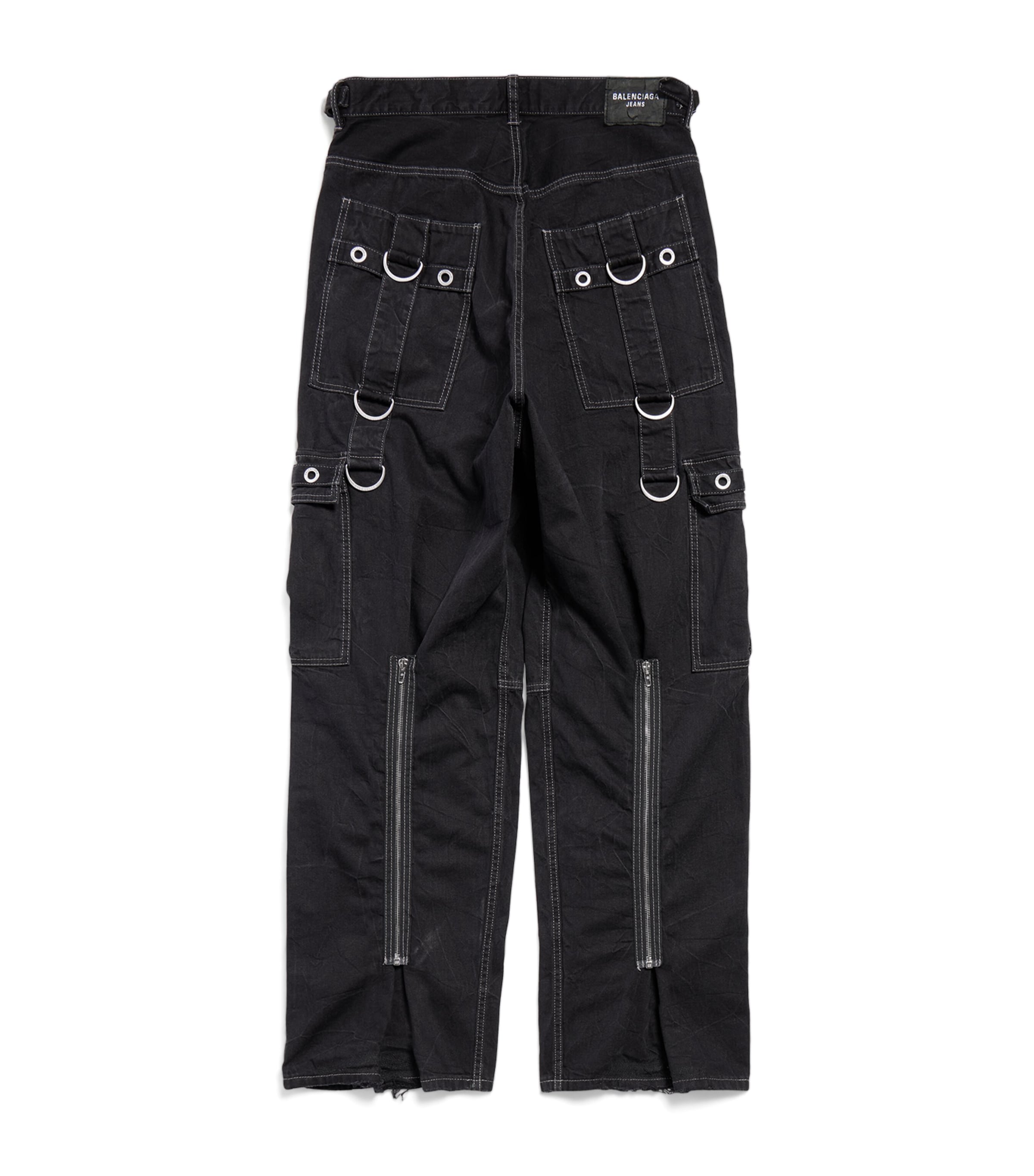 Denim D-Ring Cargo Trousers 1071 Image 6