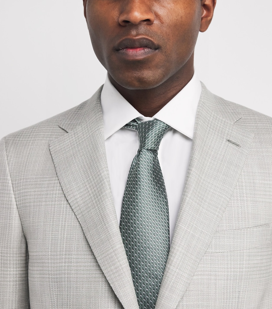 Silk Geometric-Jacquard Tie 3214 Image 2