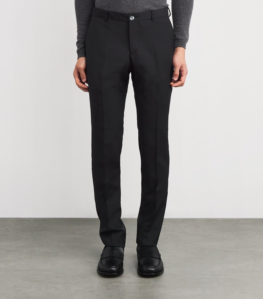 Wool Tailored Trousers 20 BLACK Image 3
