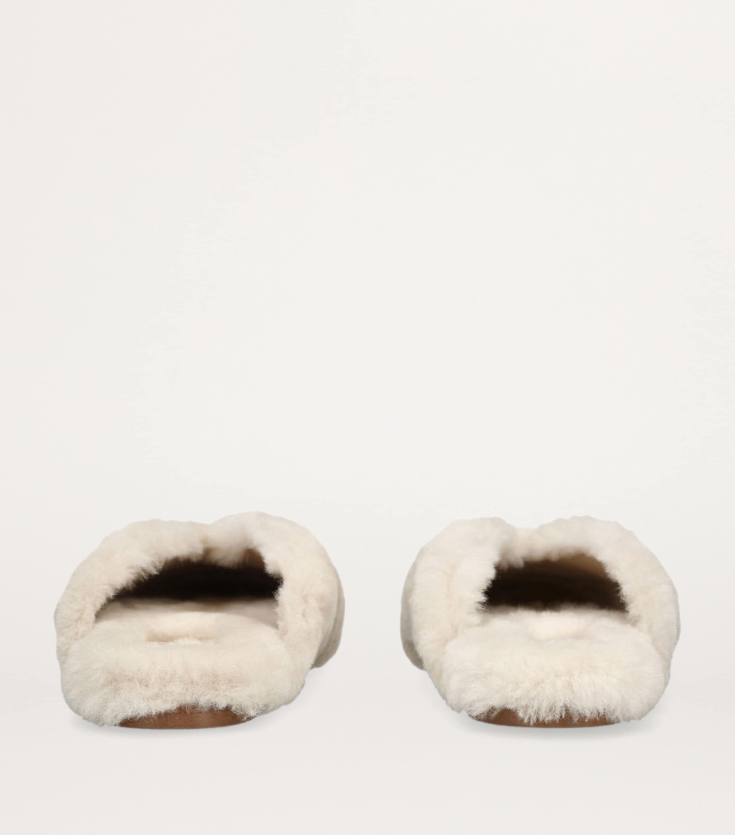 Shearling Regency Mule Slippers BEIGE Image 2