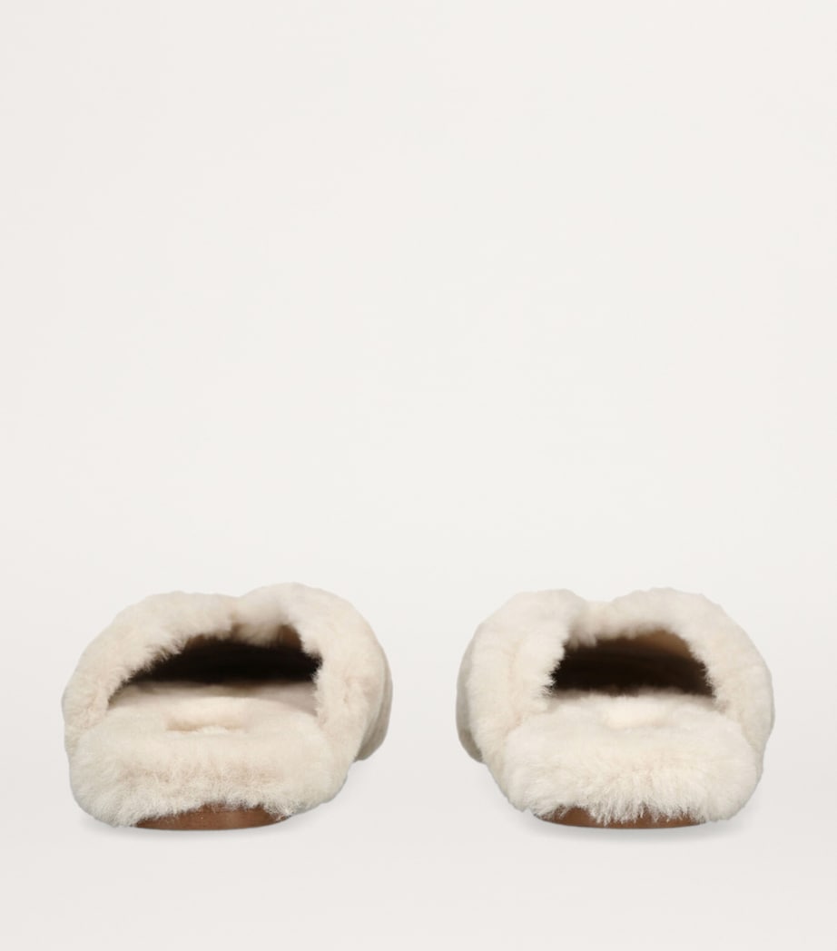 Shearling Regency Mule Slippers BEIGE Image 2