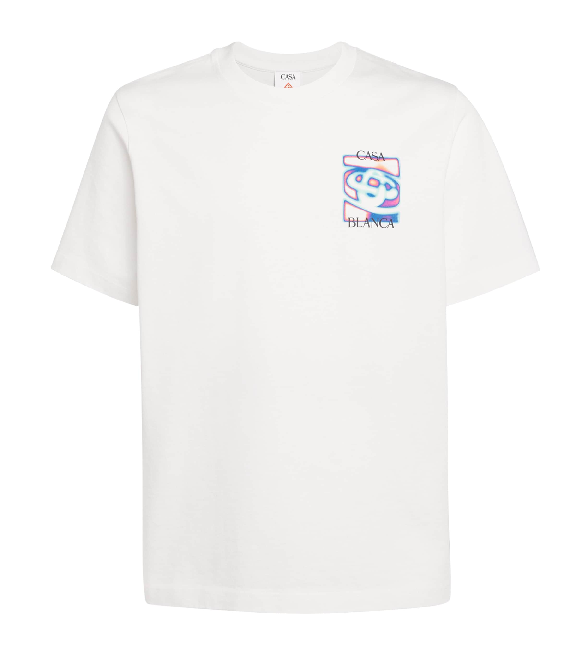 Casablanca Organic Cotton Heat Map Logo T-shirt In White