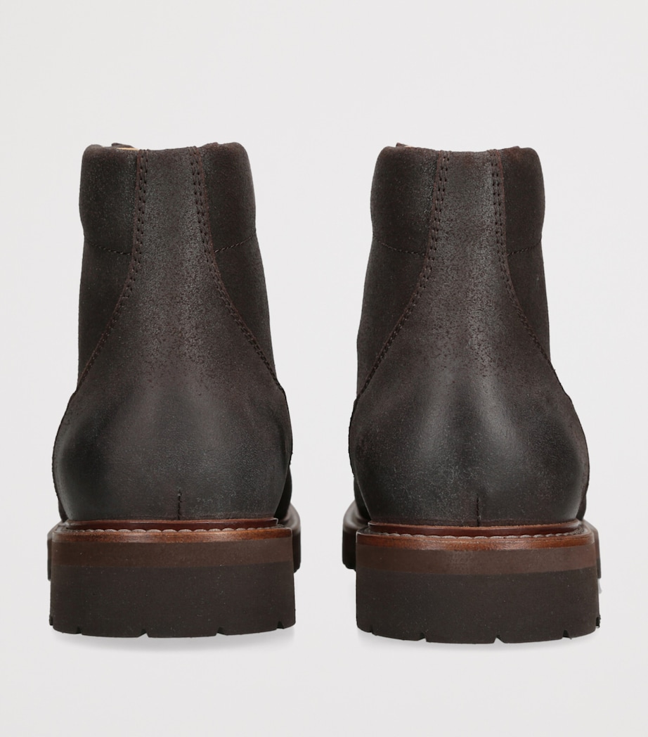 Suede Lace-Up Hiking Boots GREY Image 2