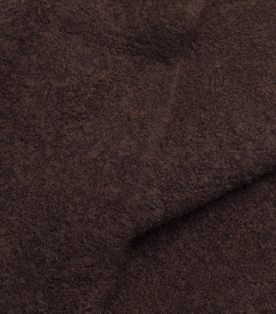 Wool-Blend Double-Faced Coat M12 MERLOT Image 5