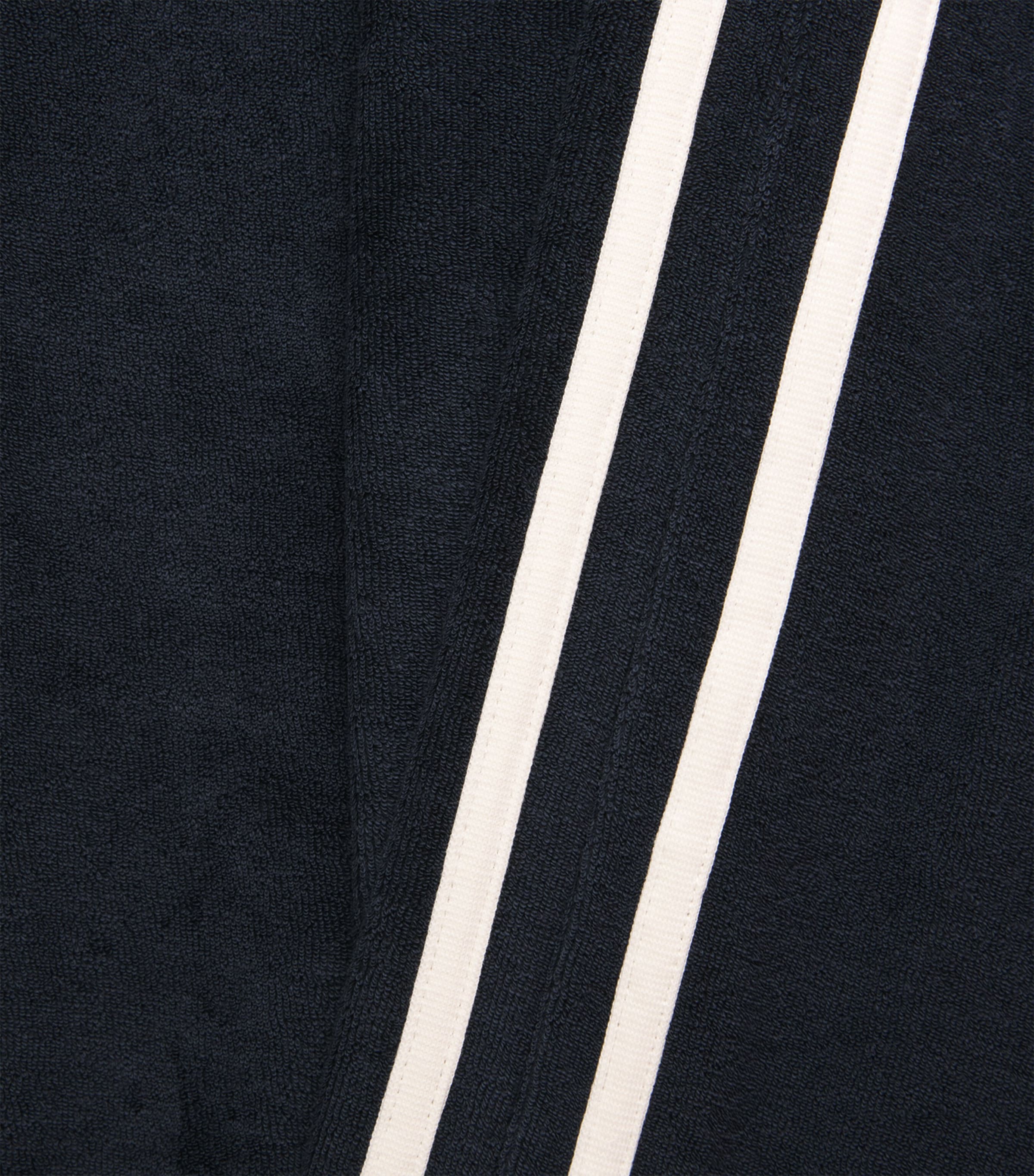 ME+EM Womens Towelling Stripe Sweatpants Navy/cream Image 6