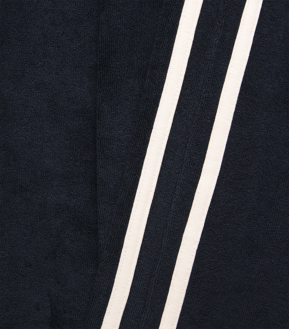 ME+EM Womens Towelling Stripe Sweatpants Navy/cream Image 6