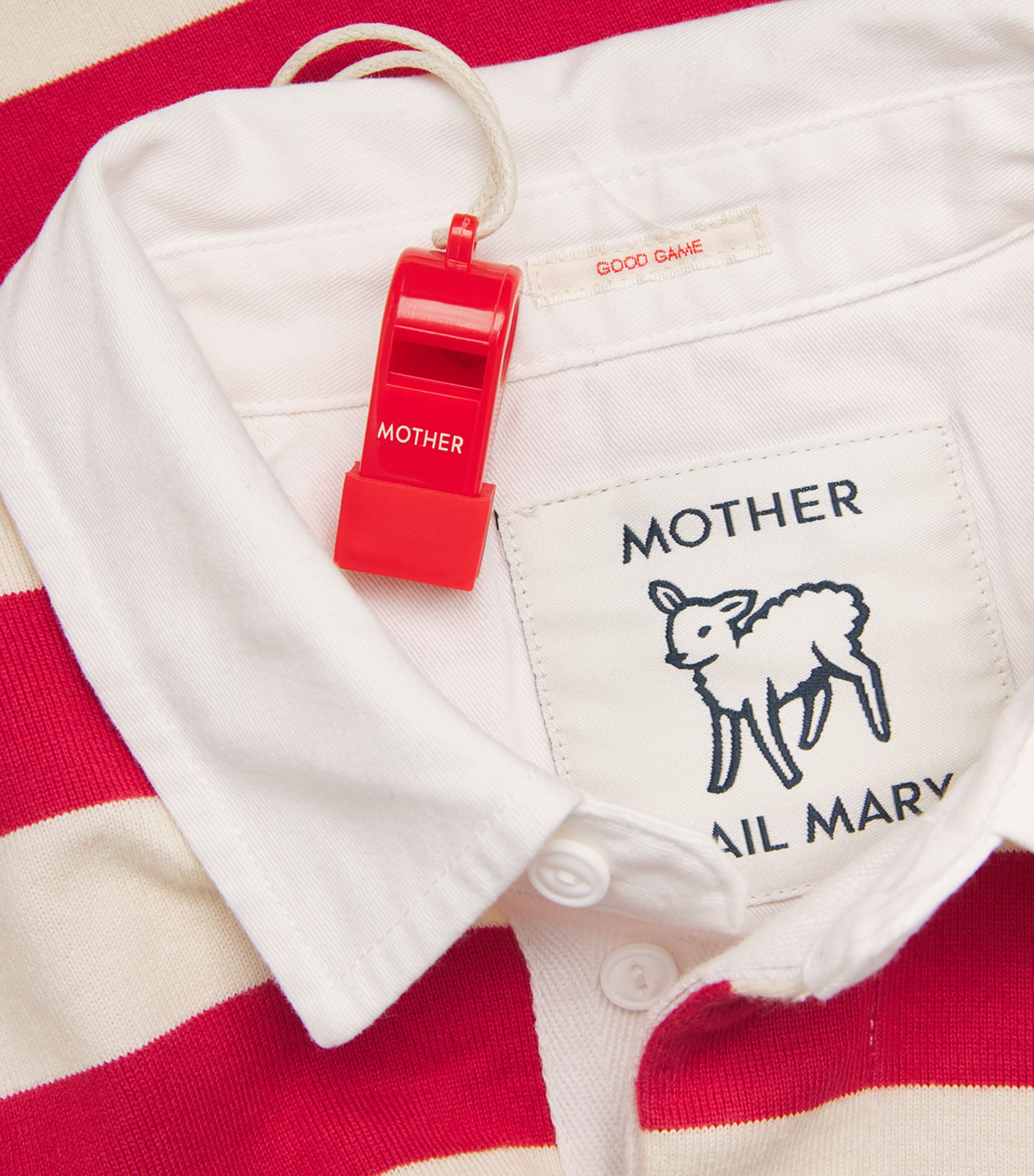 Cotton Boxy Match Polo Shirt GOR TANGO RED A Image 5