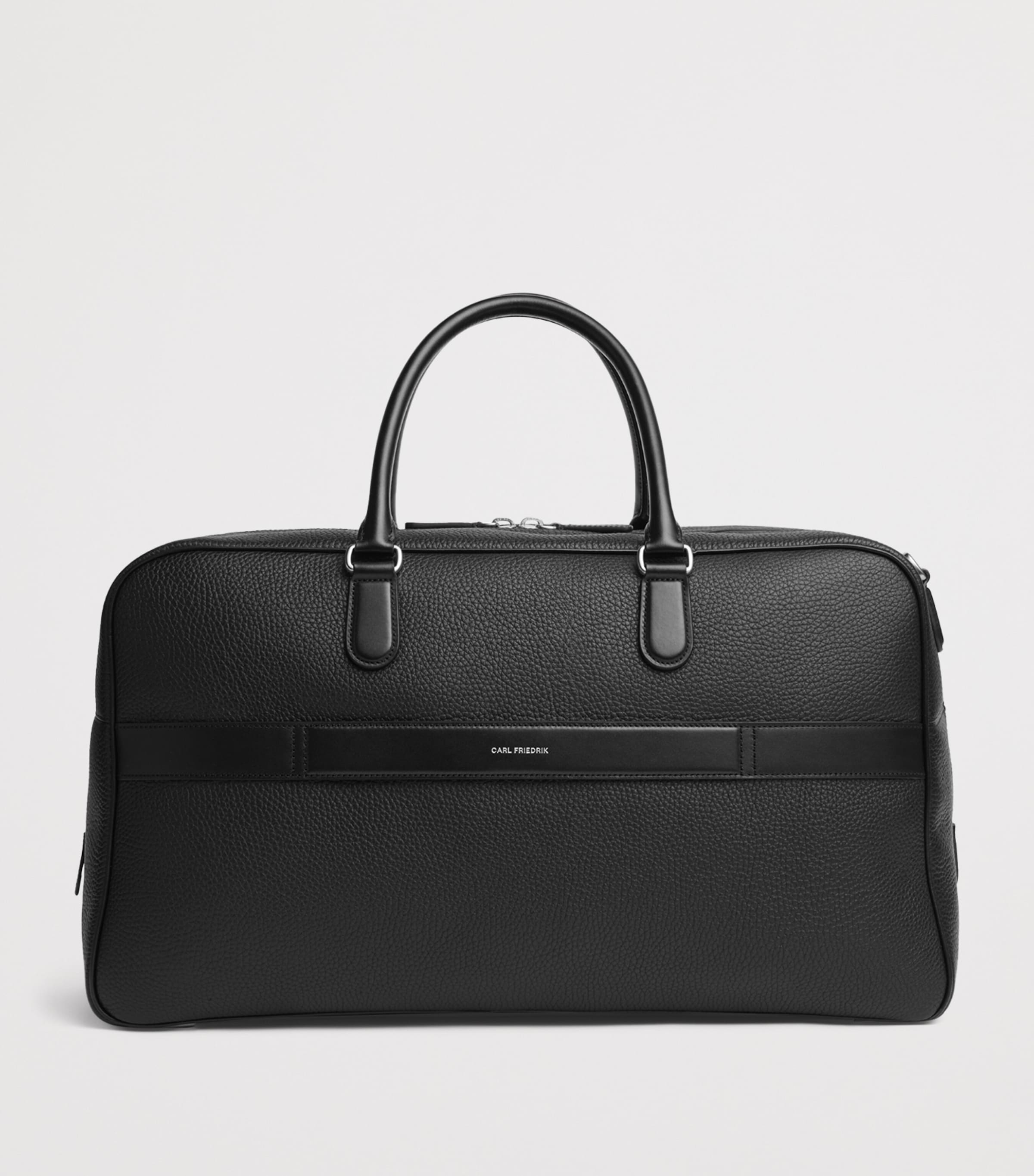 Leather Granville Duffle Bag BLACK Image 2
