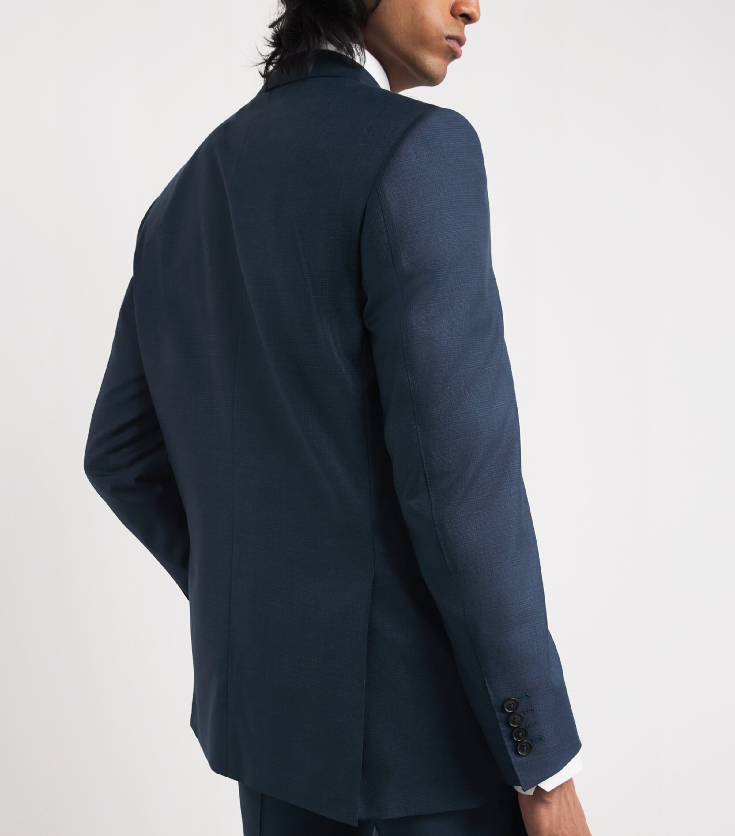 Canali Mens Wool Check 2-Piece Suit Image 6