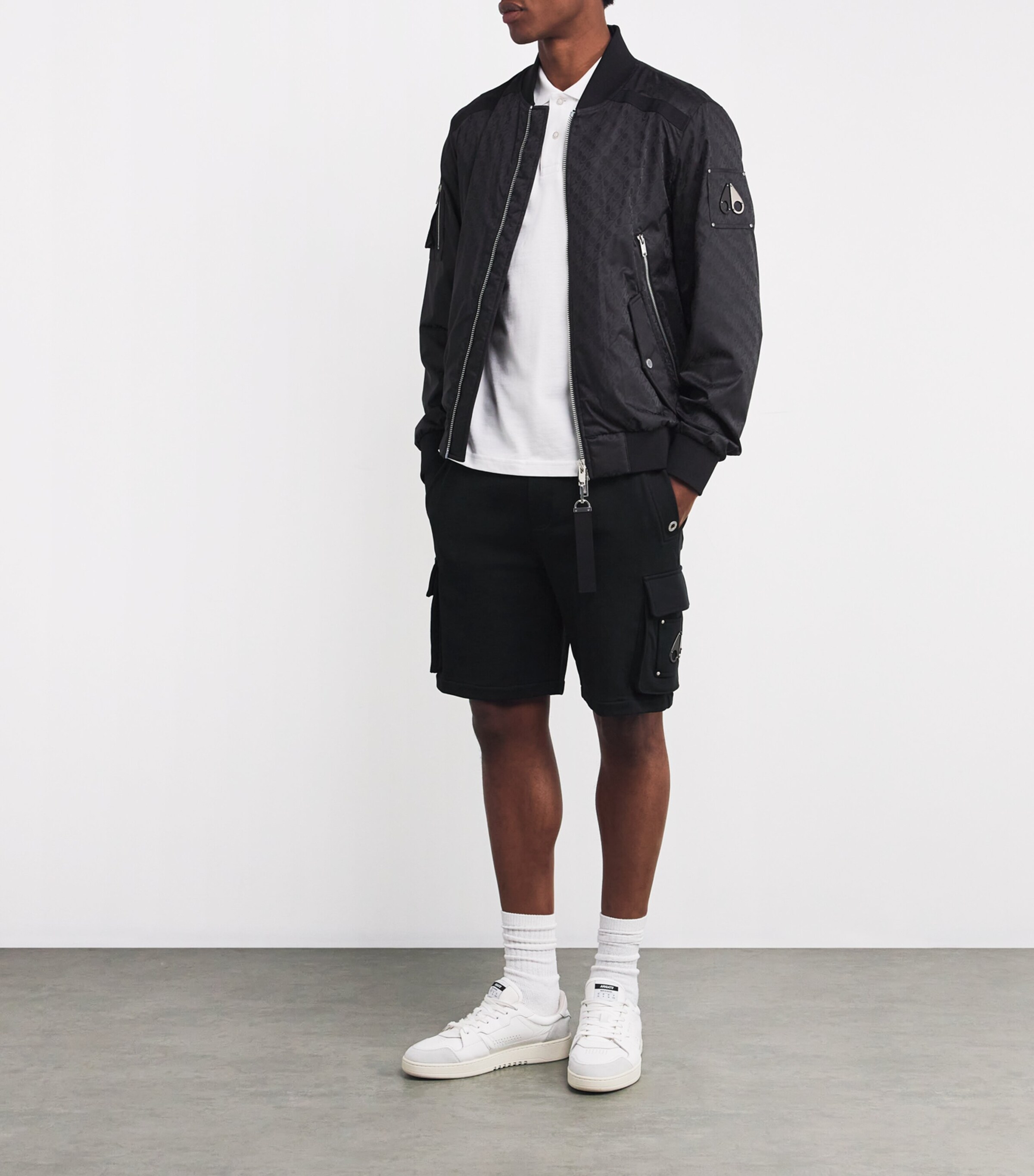 Cotton Hartsfield Cargo Shorts BLACK - 292 Image 2