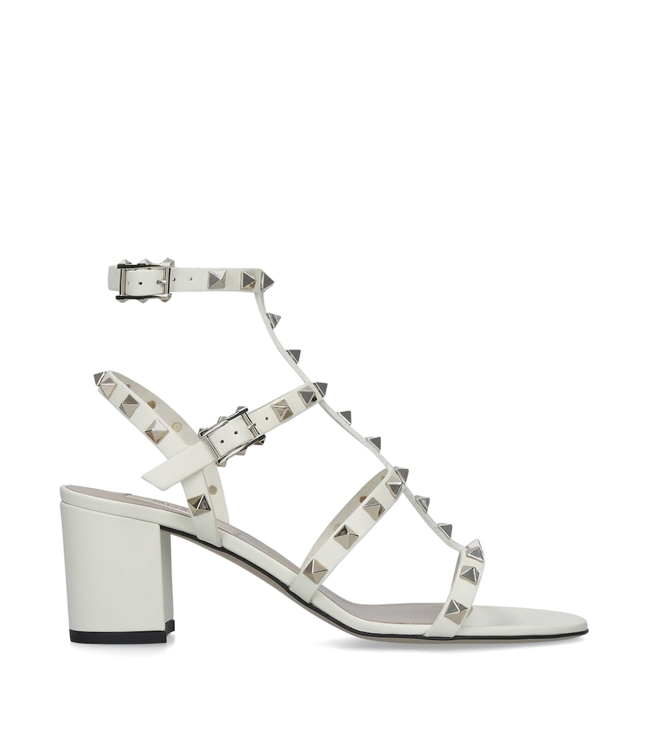 Leather Rockstud Sandals 60 NO COLOUR Image 3
