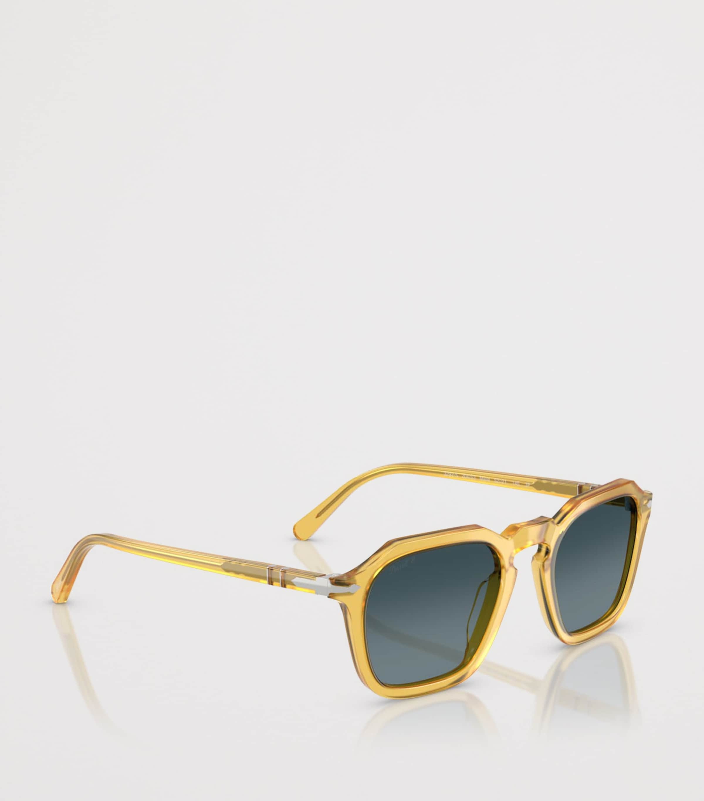 Persol Acetate Square Sunglasses Beige Image 6