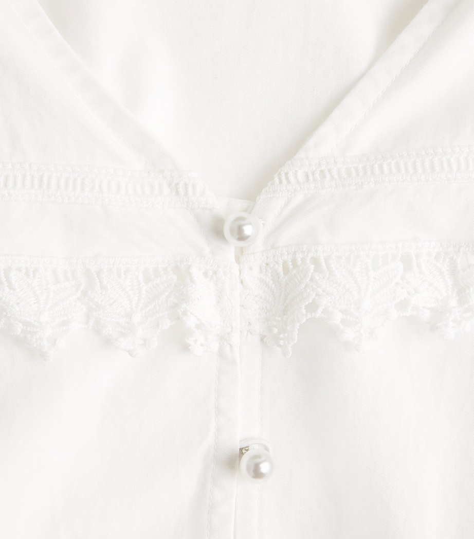 Barbour Womens Cotton Tisbury Blouse White Image 6