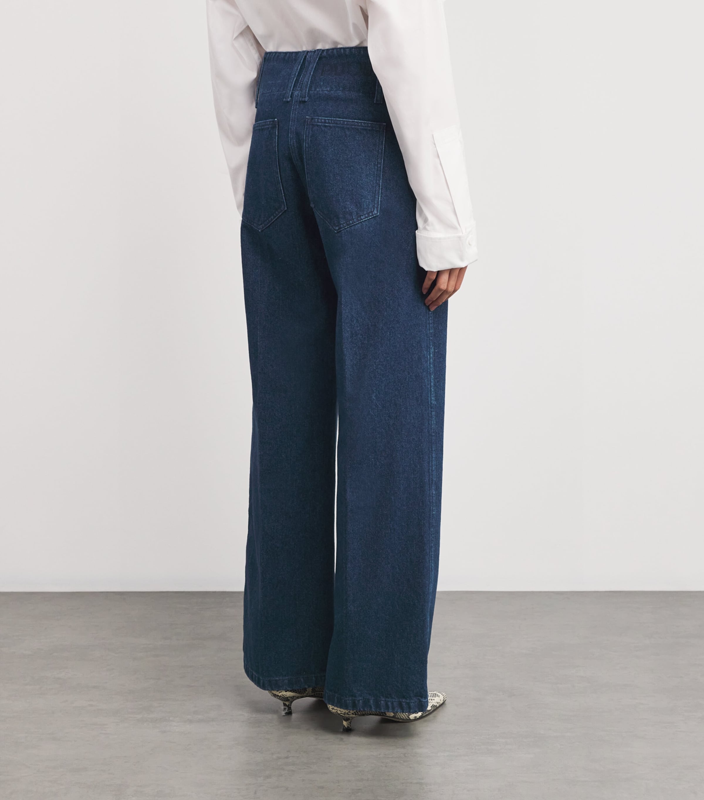 Patou High-Rise Wide-Leg Jeans | Harrods US