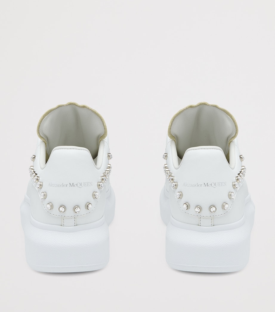 Leather Studded Sprint Runner Sneakers 9081 Image 3