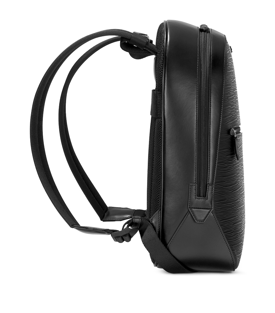 Small Leather Meisterstück 4810 Backpack BLACK Image 2