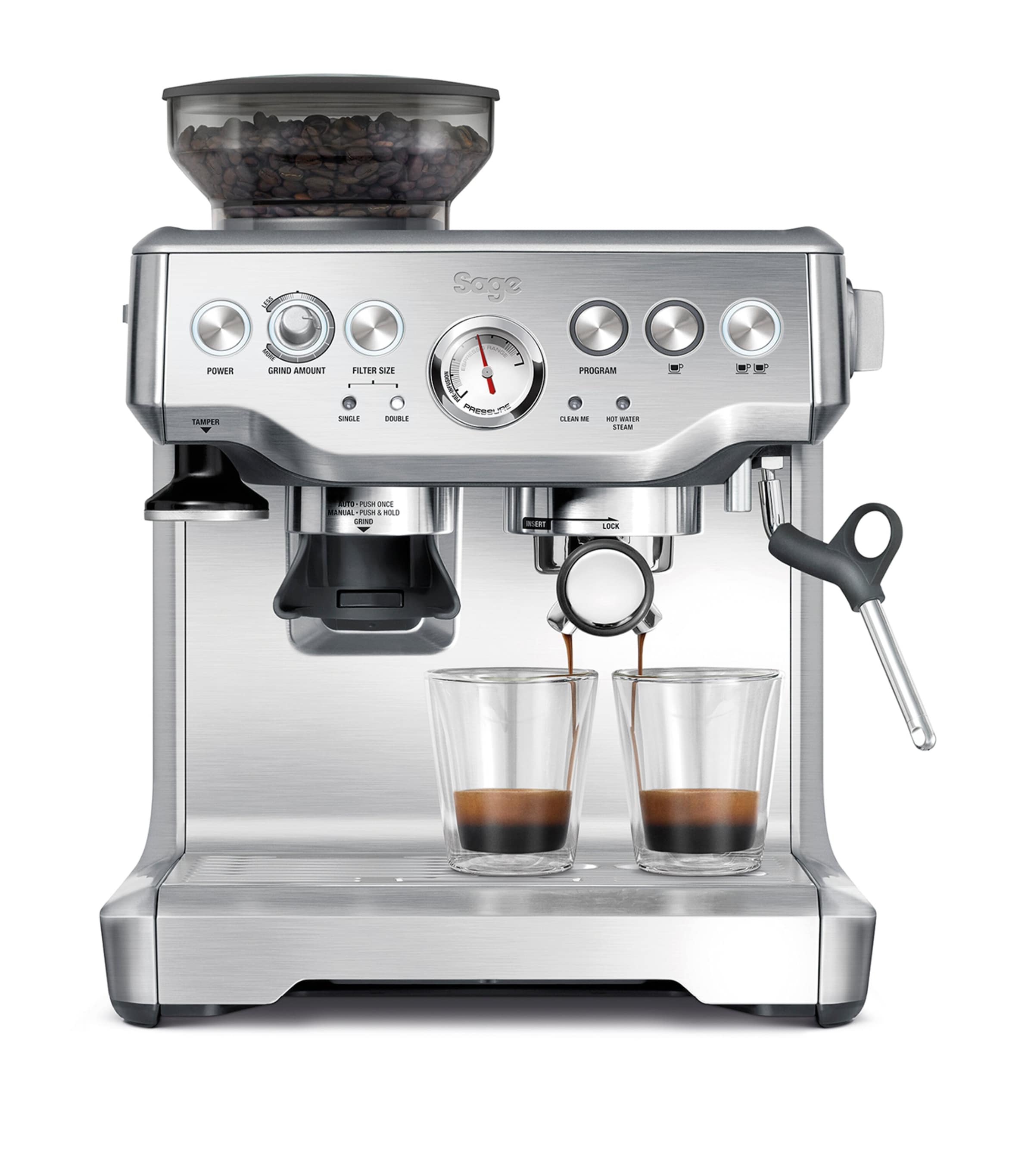 Sage The Barista Express Coffee Machine In Gray