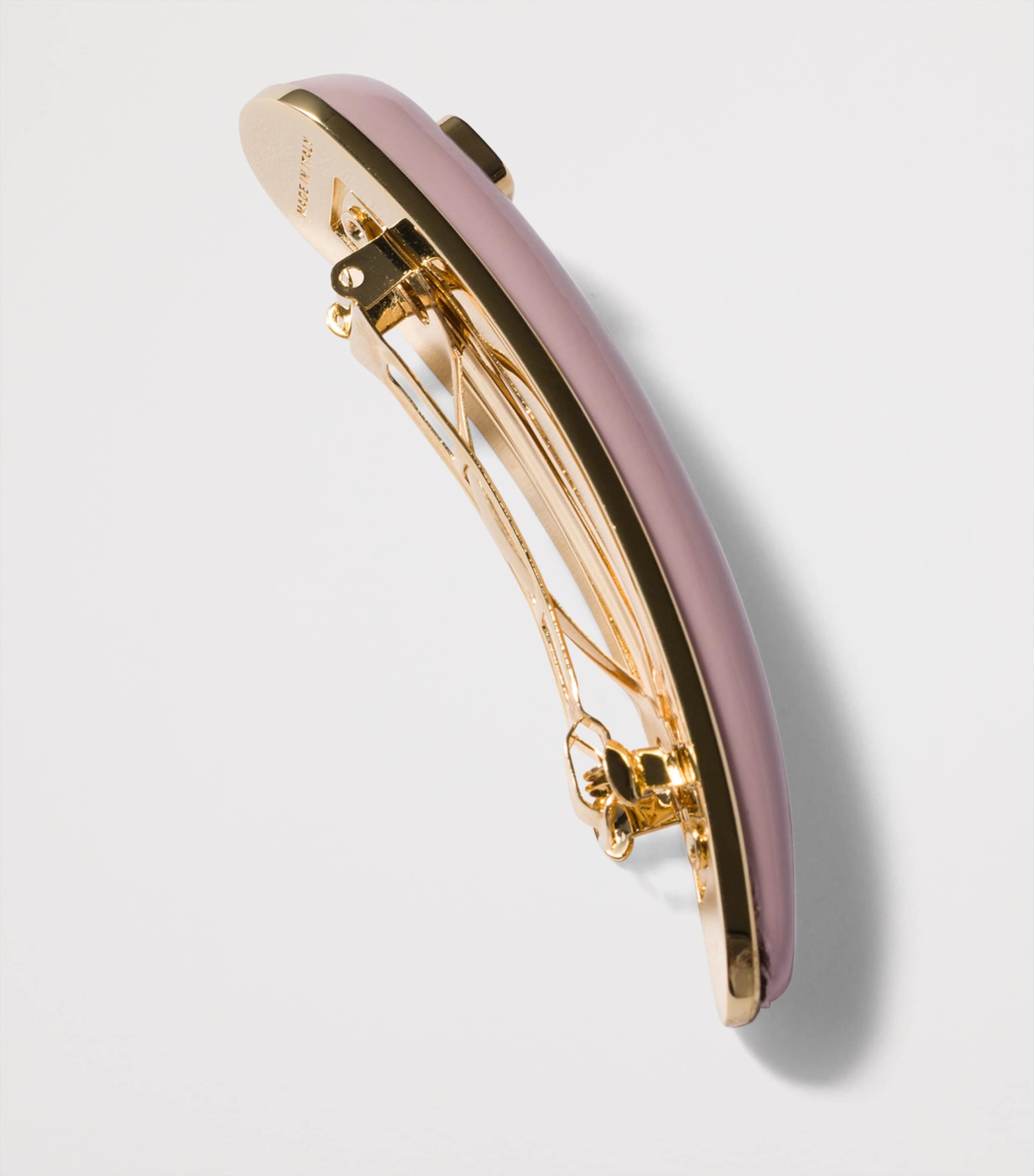 Patent Leather Logo Hair Clip F0E18 Image 2