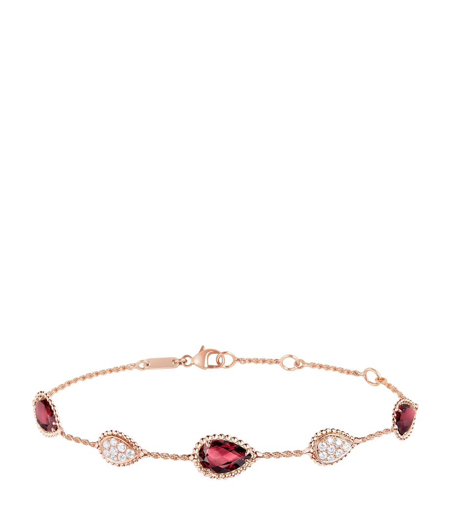 Rose Gold and Diamond Serpent Bohème Five Motifs Bracelet PINK Image 1