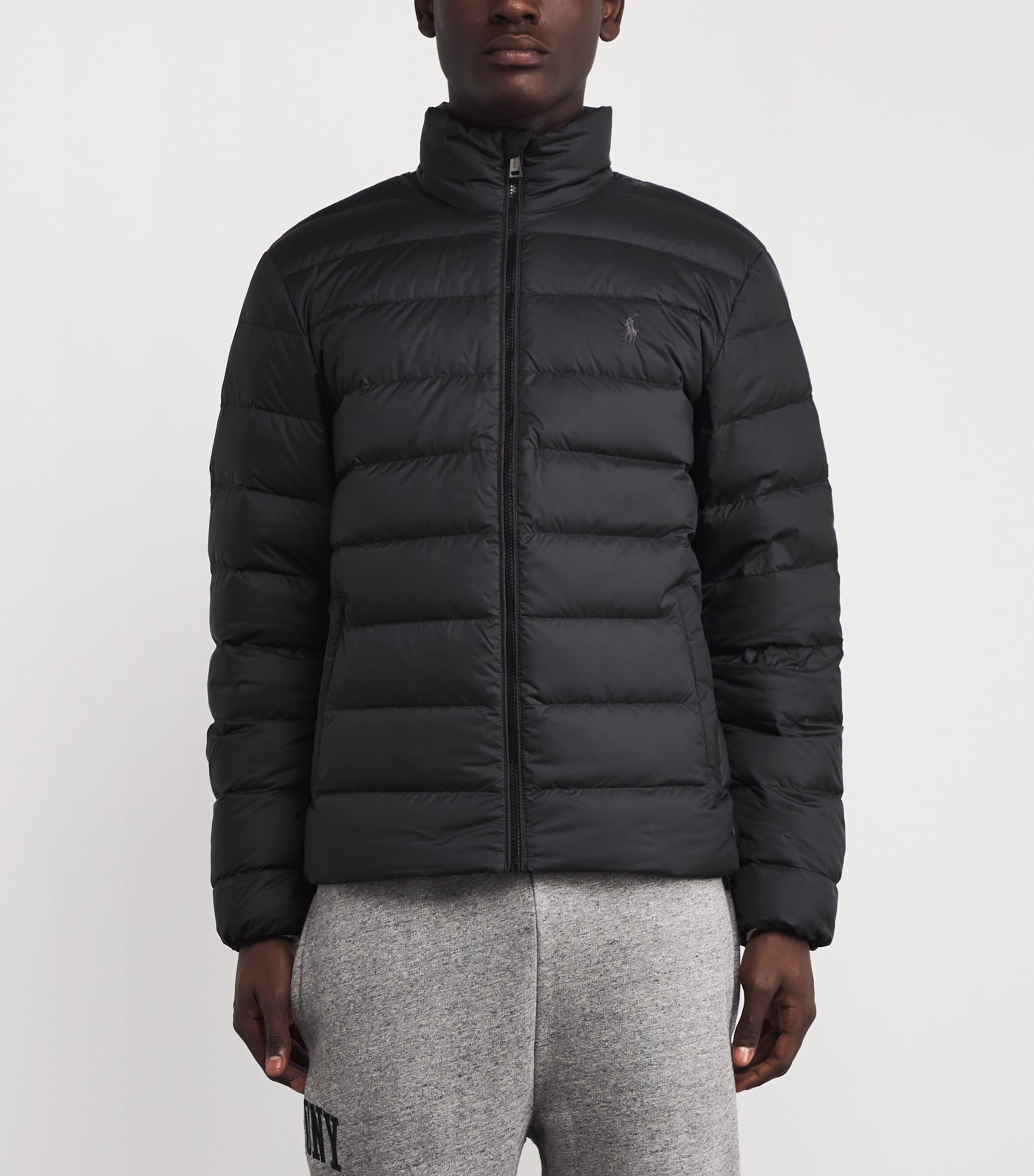 Down Puffer Jacket BLACK Image 3