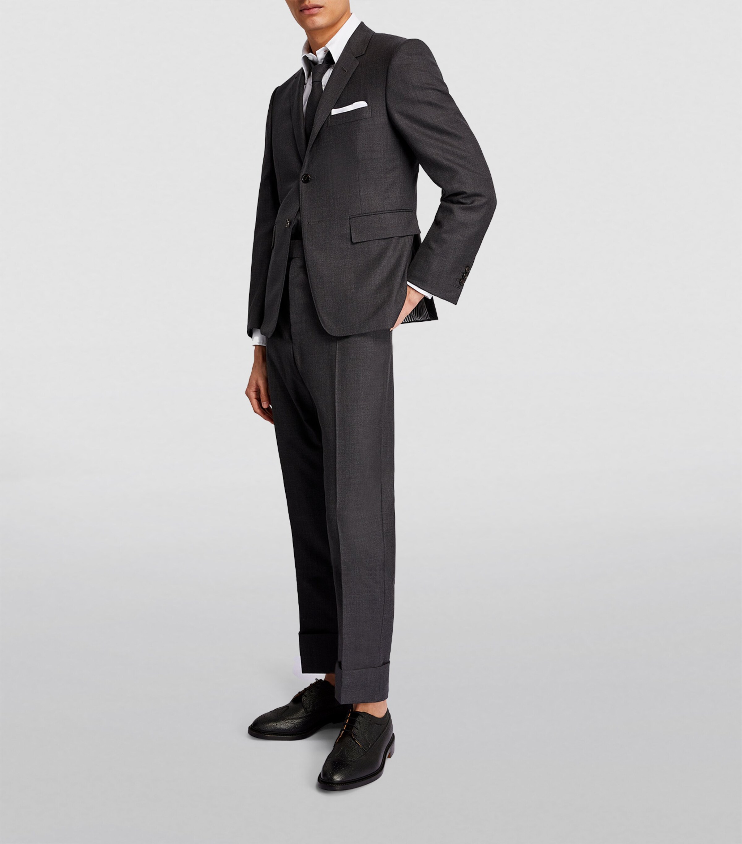 Leather Longwing Brogues BLACK Image 5