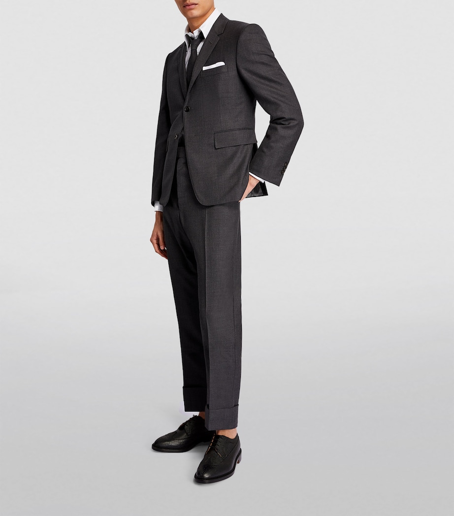 Leather Longwing Brogues BLACK Image 5