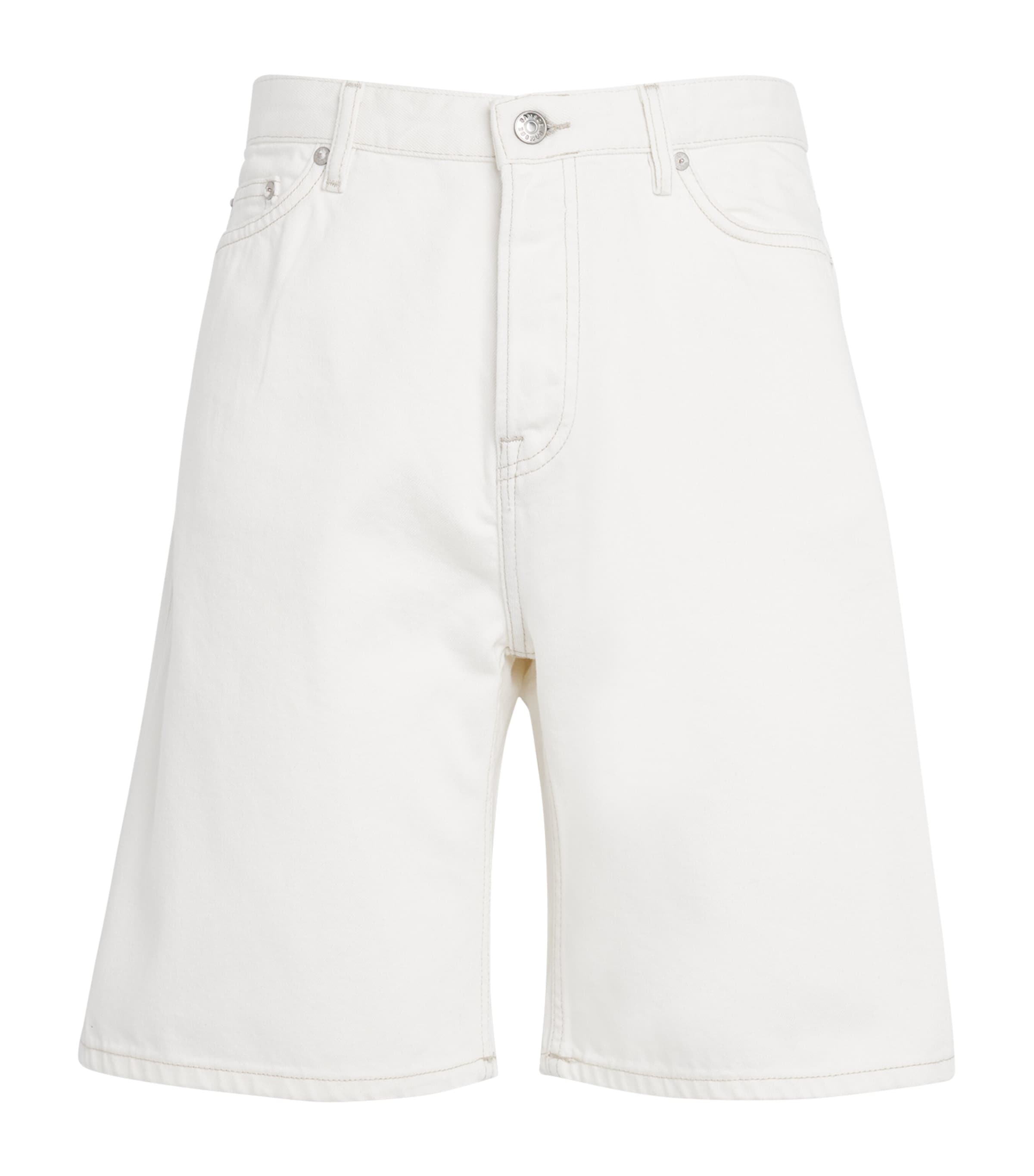 Samsoe & Samsoe Saeddie Denim Shorts In White