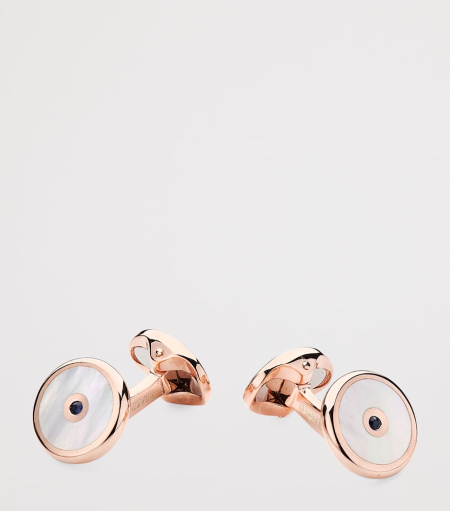 Deakin & Francis Rose Gold-Plated and Mother-of-Pearl Cufflinks Rose Gold Image 2