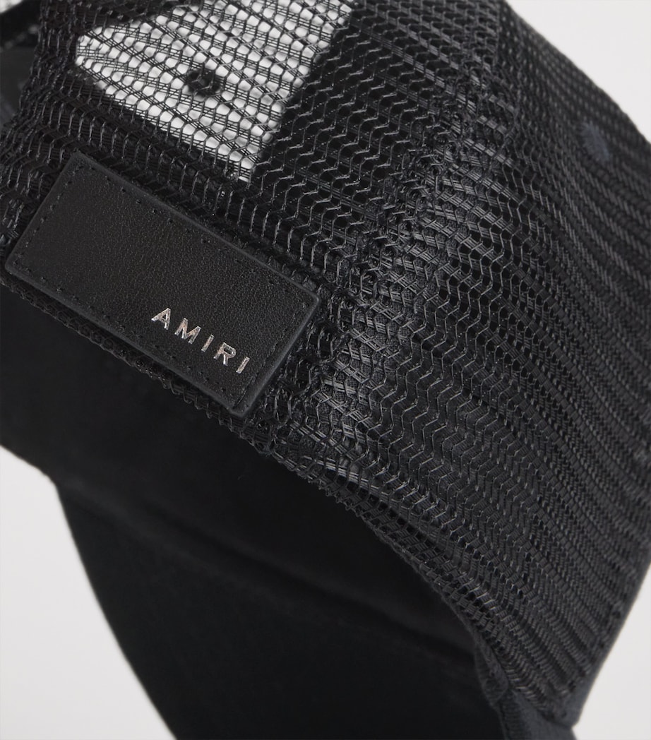 AMIRI Stacked Bones Trucker Hat Black Image 4