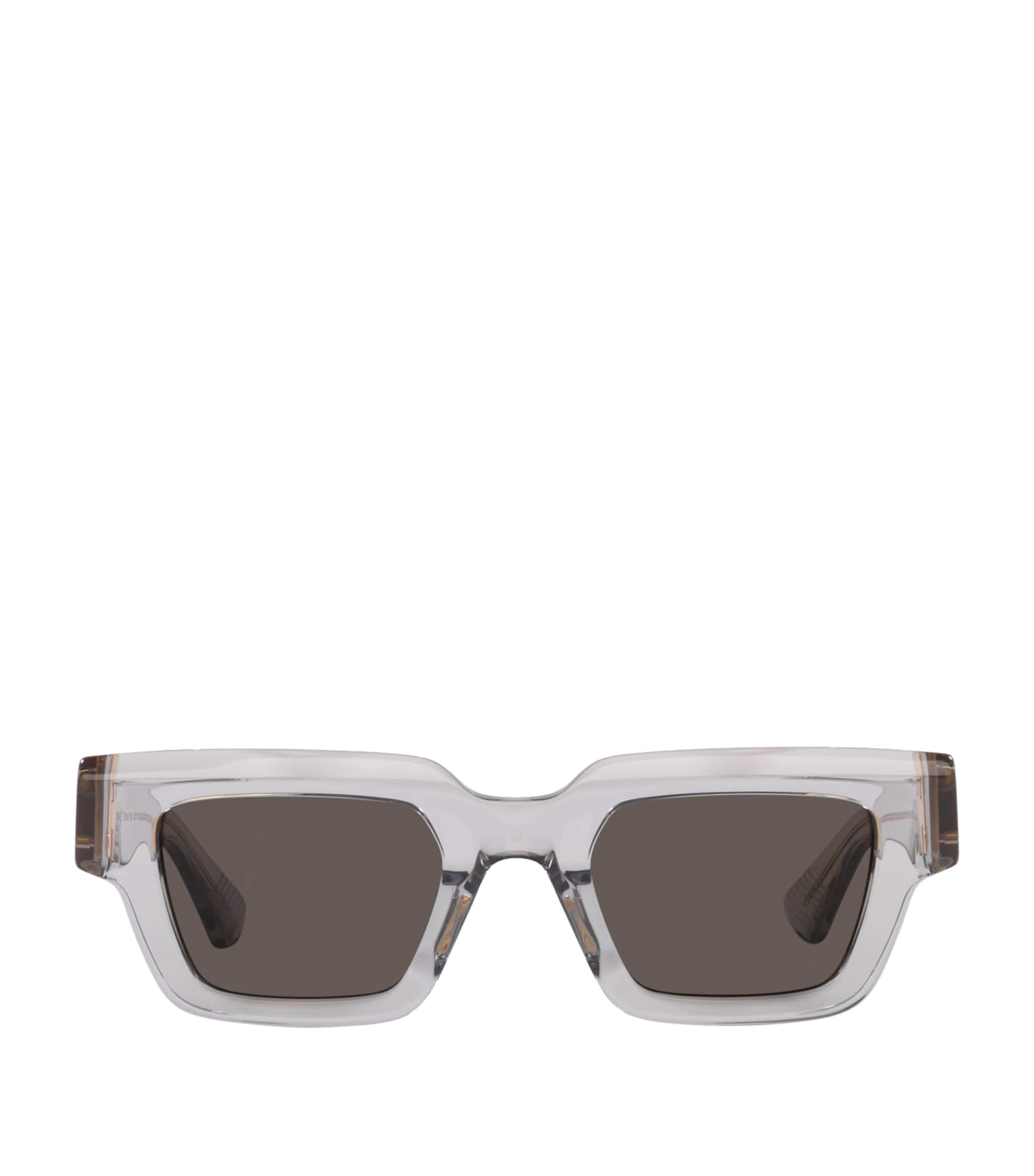 Bottega Veneta Eyewear Square Frame Sunglasses In Blue