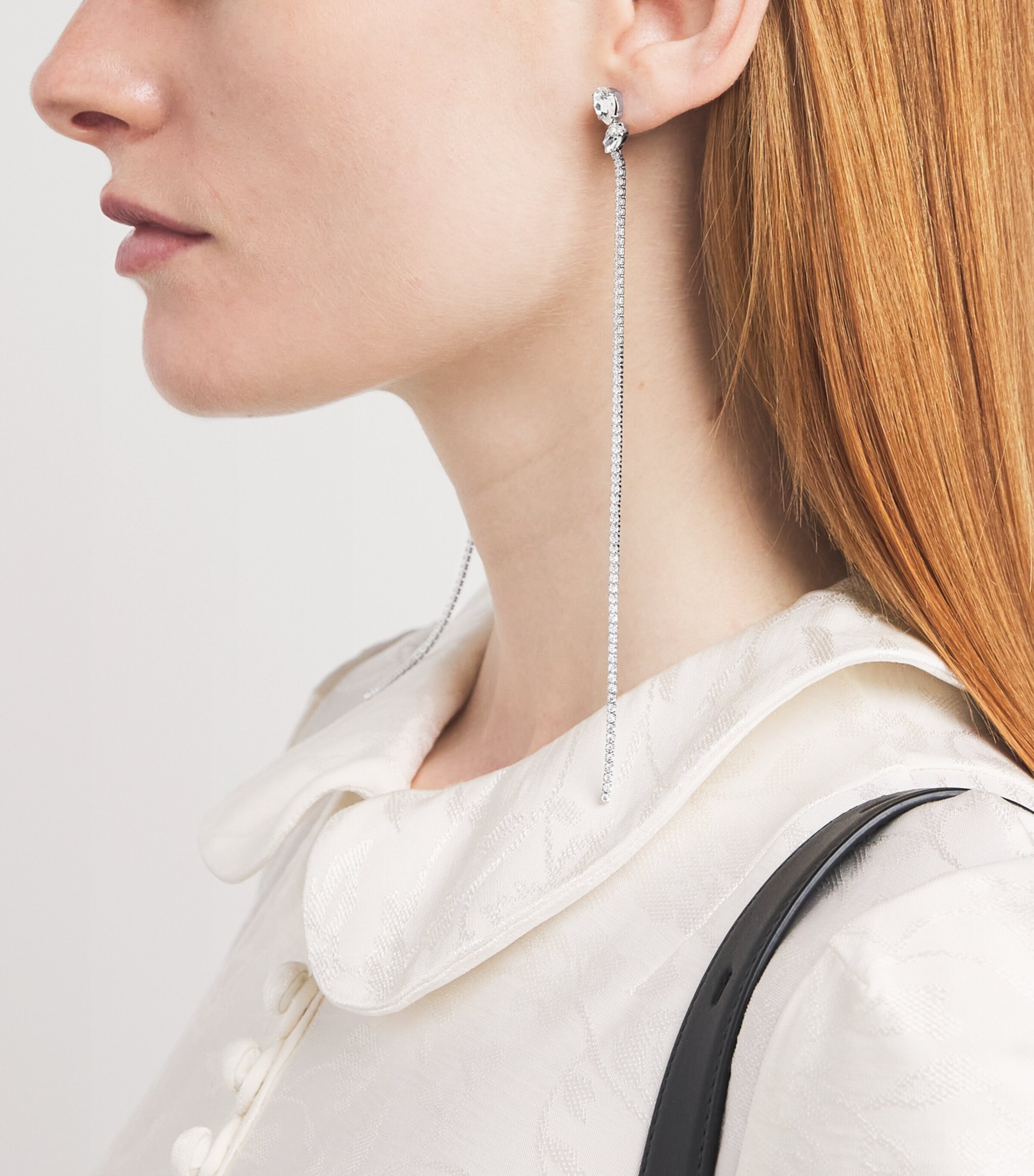 Jil Sander Crystal Drop Earrings | Harrods US