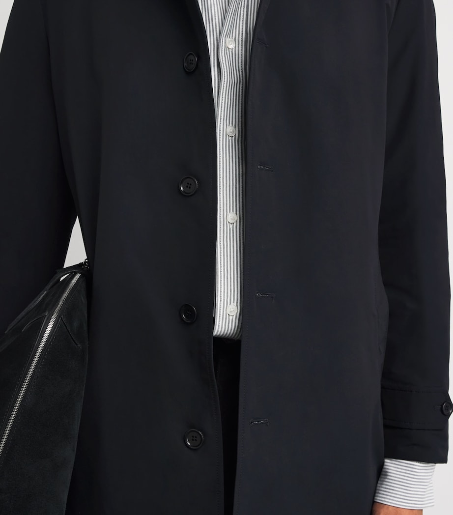 Cotton-Blend Down Overcoat 50101 - NAVY / NAVY Image 6