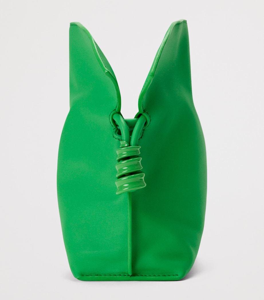 LOEWE Mini Leather Flamenco Purse Clover Green Image 4