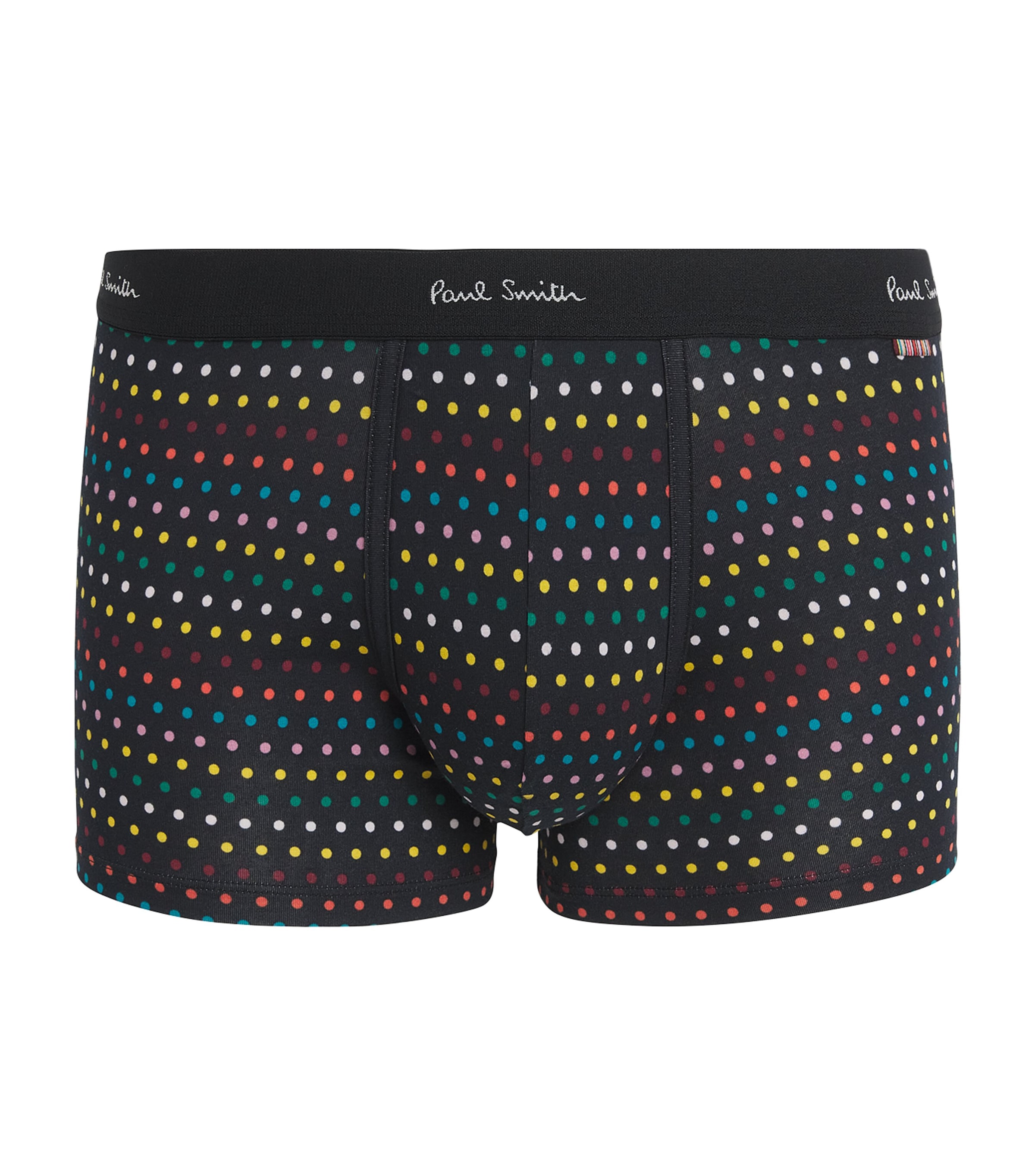 Paul Smith Signature Polka-dot Stripe Boxer Briefs In Black