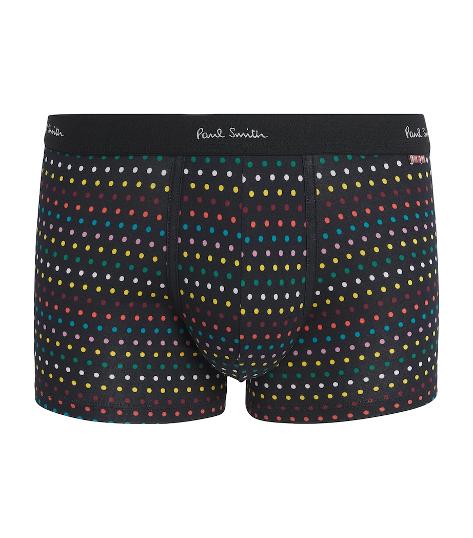 Signature Polka-Dot Stripe Boxer Briefs BLACK Image 1