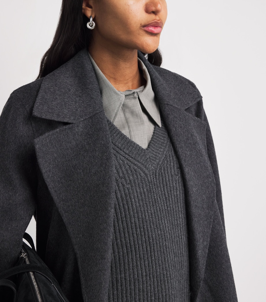 Merino-Cashmere-Silk Sweater Vest SMOKE Image 6