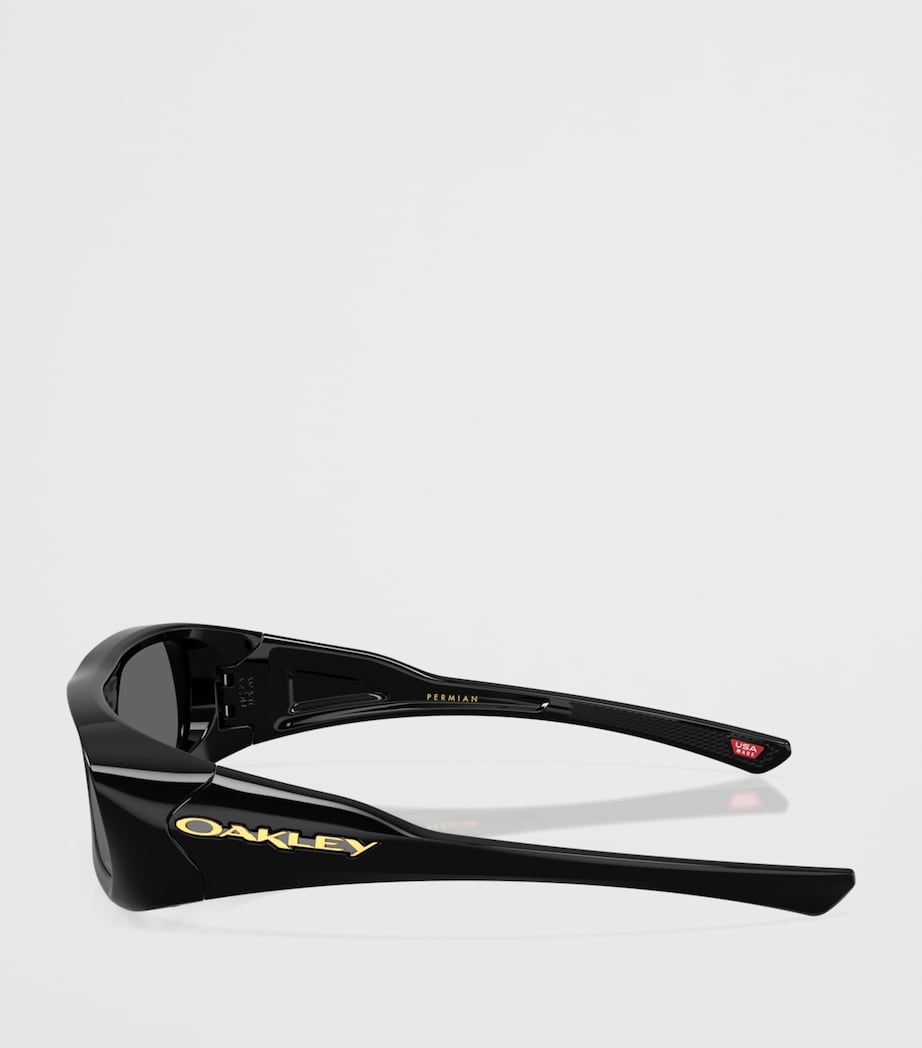 Oakley Permian Rectangle Sunglasses Black Image 3