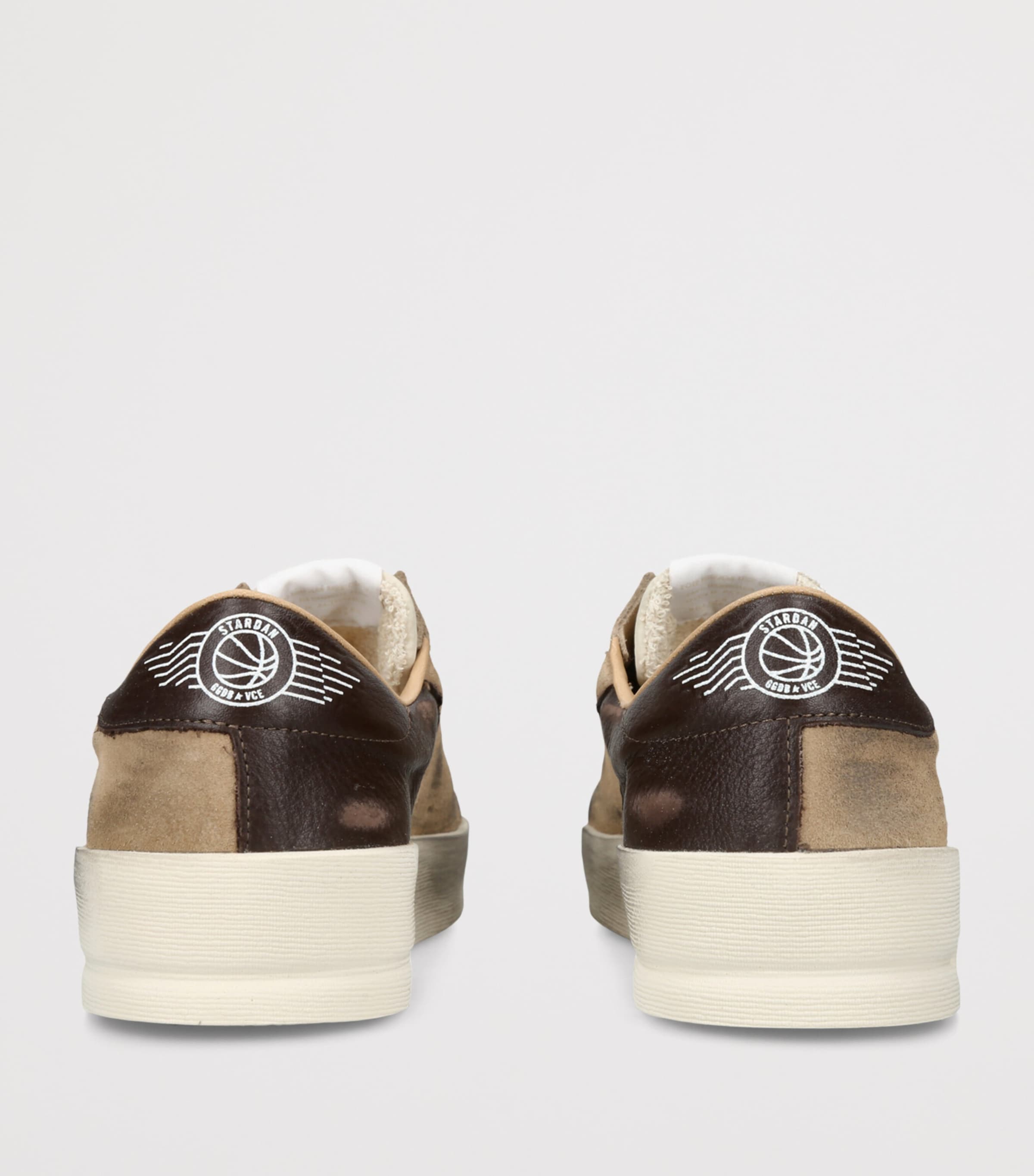 Golden Goose Suede Stardan Sneakers Beige Comb Image 4