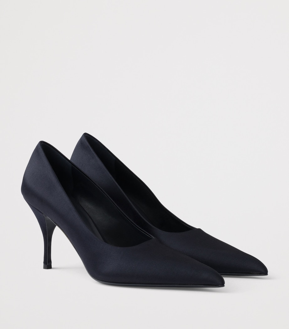 Prada Satin Pumps 85 Blue Image 3