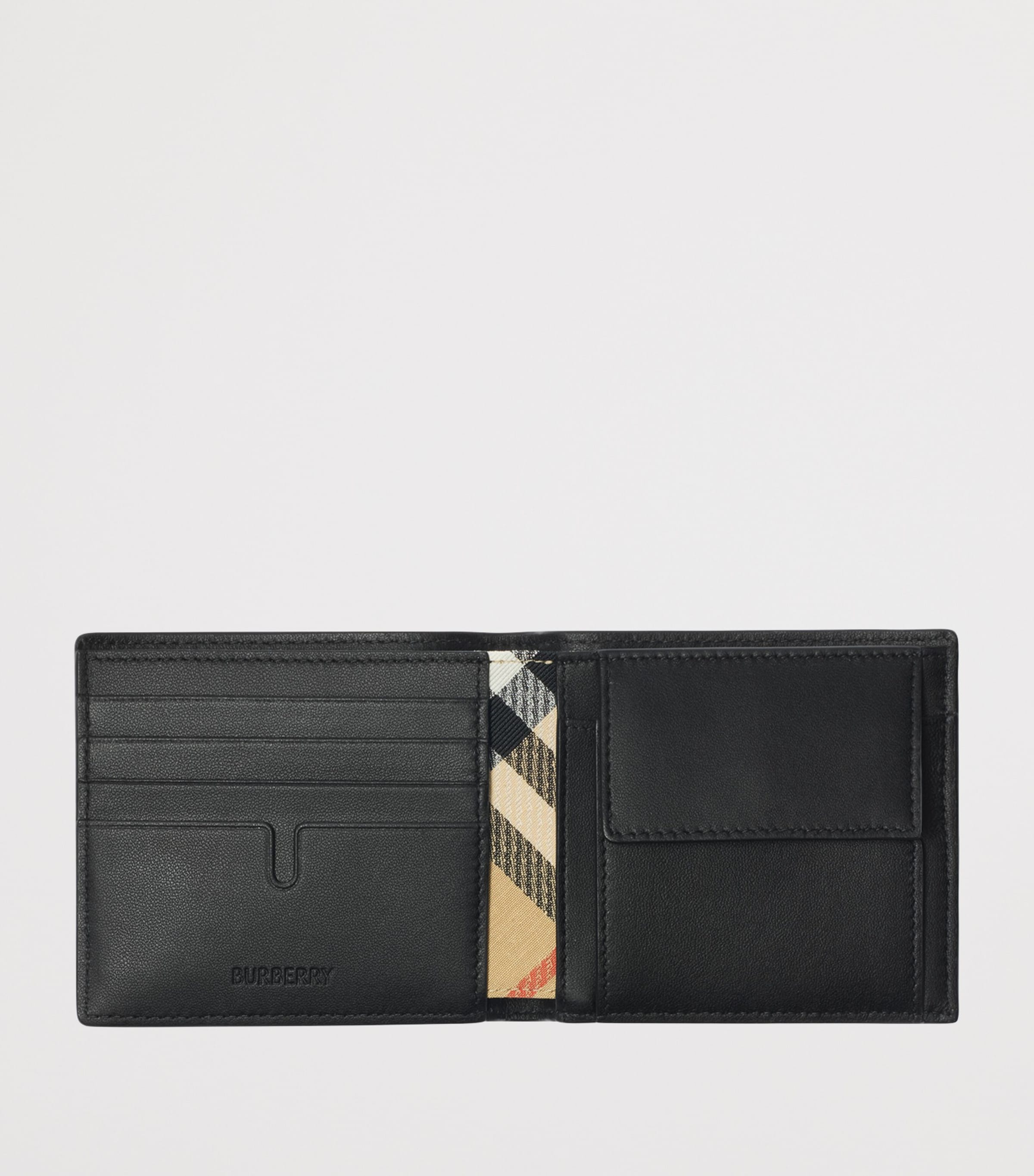 Burberry Leather Cotswolds Bifold Wallet Black Image 2