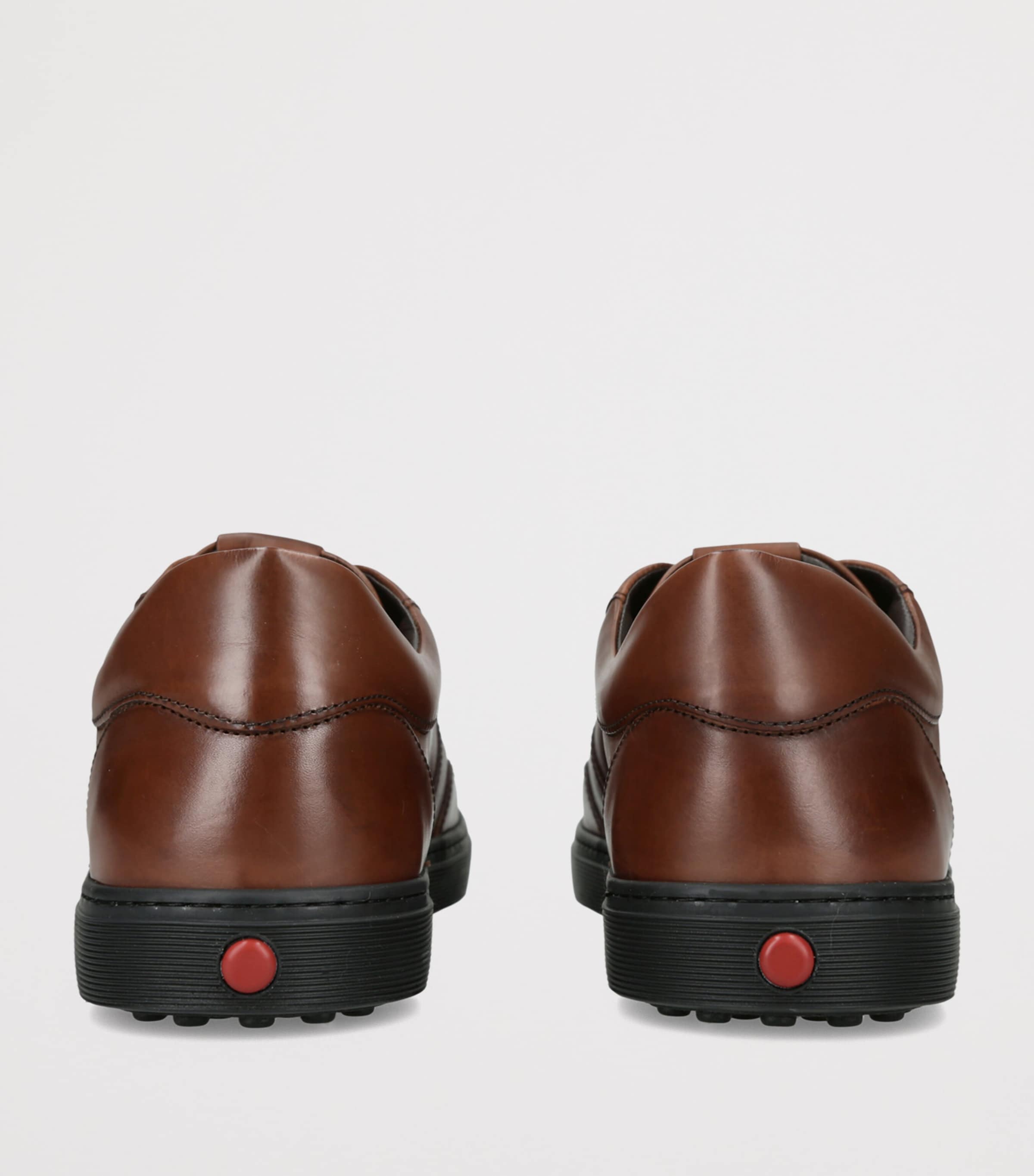 Tod's Leather Elastic Cassetta Sneakers Brown Image 3
