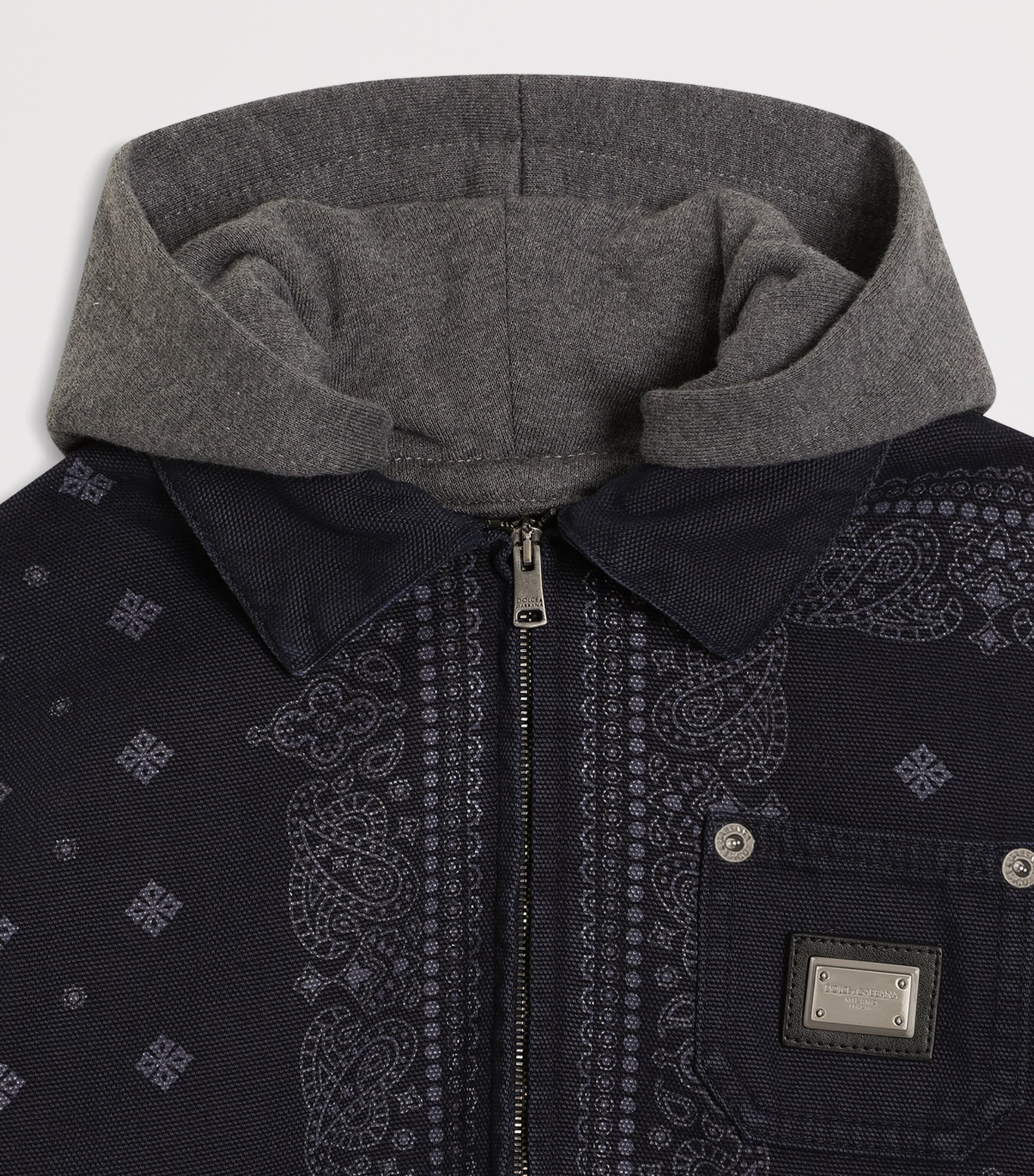 Dolce&Gabbana Kids Bandana Print Canvas Jacket — photo 6