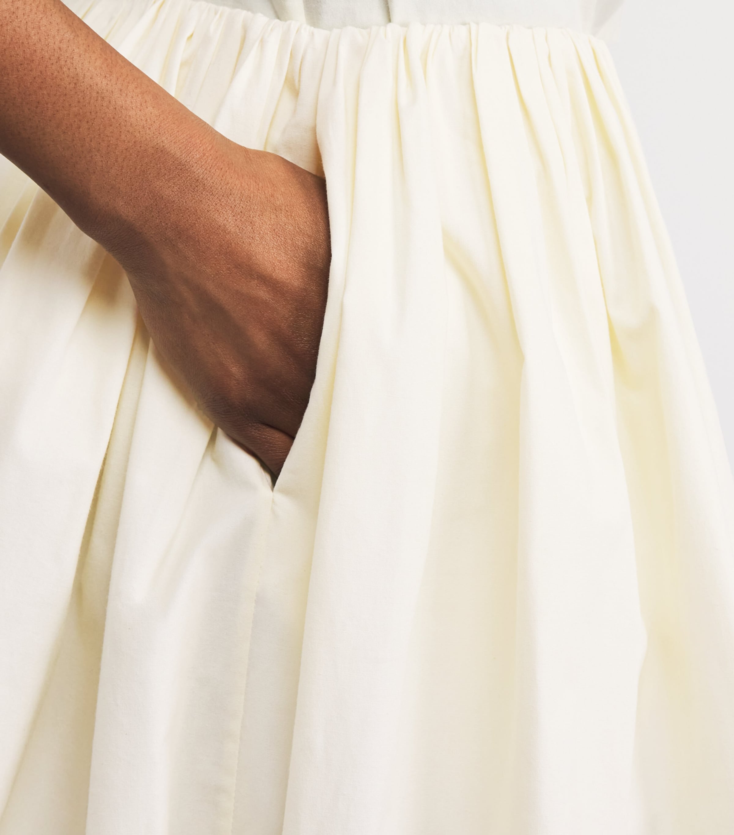 Brandon Maxwell Womens The Hadley Mini Skirt Butter Yellow Image 3