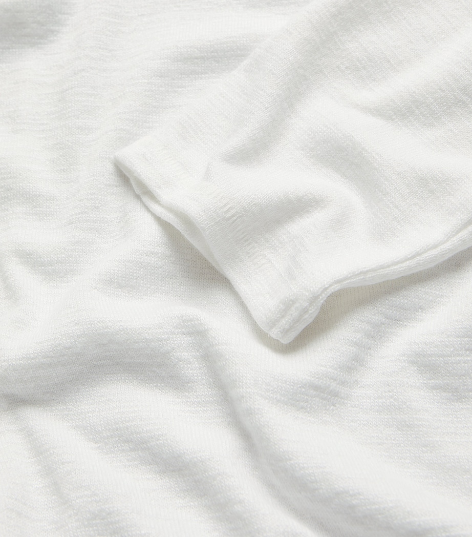 Fine-Knit Sweater WHITE Image 5